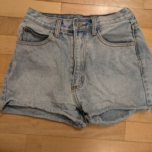 Brandy Melville Washed Light Blue Denim Shorts John Galt